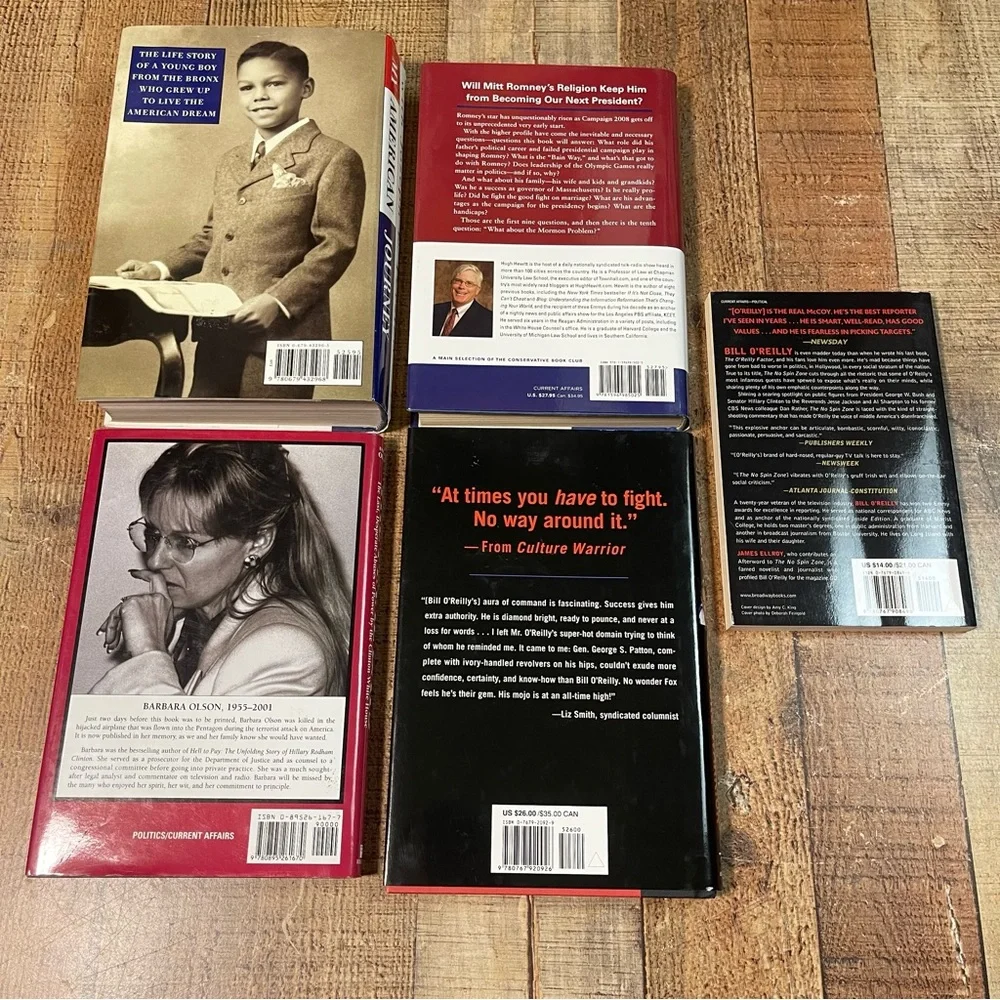 Colin Powell Mitt Romney Bill O’ Reilly Bill Hilary Clinton Book Bundle History